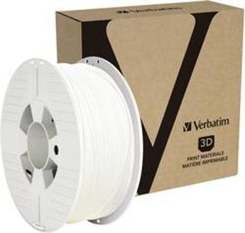 Vlákno pro 3D tiskárny Verbatim 55050, PETG plast, 1.75 mm, 1 kg, bílá