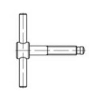 Křídlový šroub TOOLCRAFT 137853, N/A, M16, 75 mm, ocel, 1 ks