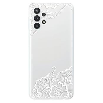 Odolné silikonové pouzdro iSaprio - White Lace 02 - Samsung Galaxy A32