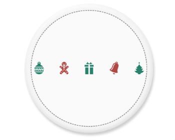 Placka symboly vánoc