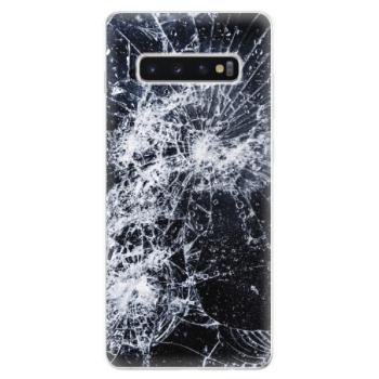 Odolné silikonové pouzdro iSaprio - Cracked - Samsung Galaxy S10+