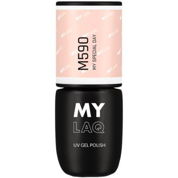 MYLAQ UV Gel Polish gelový lak na nehty odstín My Special Day 5 ml