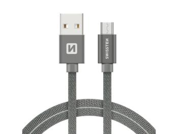 Kabel SWISSTEN 71522202 USB/Micro USB 1,2m Grey