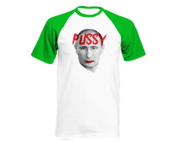 Pánské tričko Baseball Pussy Putin