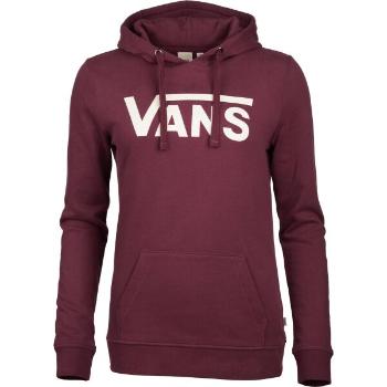 Vans WM DROP V LOGO HOODIE Dámská mikina, vínová, velikost S