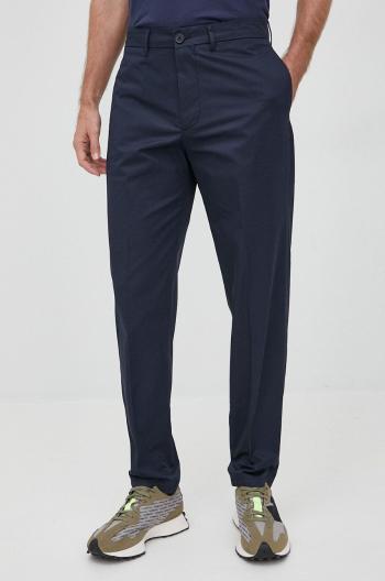 Bavlněné kalhoty Armani Exchange pánské, tmavomodrá barva, přiléhavé