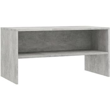 TV stolek betonově šedý 80x40x40 cm dřevotříska (800058)