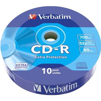 VERBATIM CD-R 700MB, 52x, wrap 10 ks (43725)