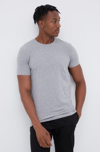 Tričko Produkt by Jack & Jones pánské, šedá barva, hladké