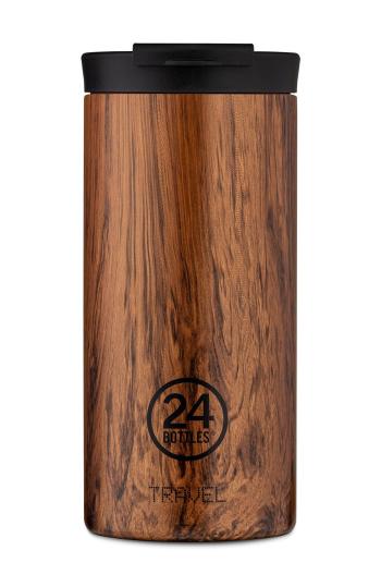 Termohrnek 24bottles Travel Tumbler Sequoia Wood 600 ml