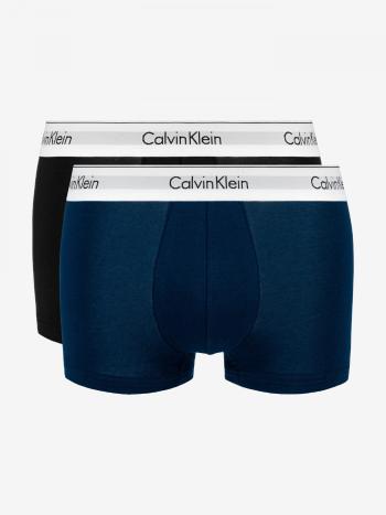 Calvin Klein Calvin Klein pánské černé a tmavě modré boxerky TRUNK 2PK - 2 ks v balení