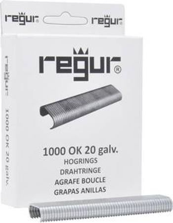 Regur OK 20 kroužky svorky s pozinkováním 1000 ks Regur 60714 rozměry (d x š x v) 10 x 90 x 23 mm