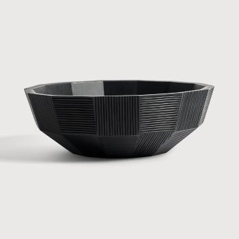 Mahagonová mísa Black Striped bowl - Ethnicraft