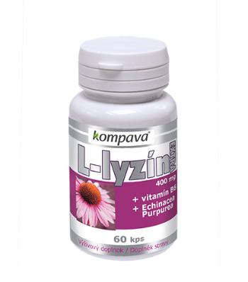 Kompava L-lyzín extra 400mg 60 kapslí