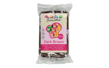 Hnědý marcipán Dark Brown 250 g - FunCakes