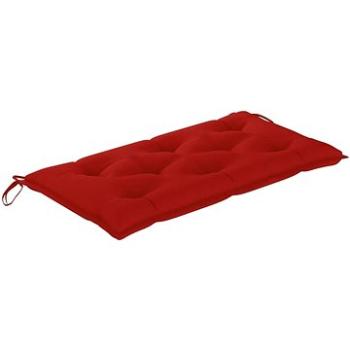 Poduška na zahradní lavici červená 100 x 50 x 7 cm textil (314938)