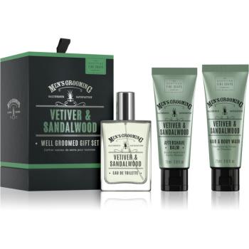 Scottish Fine Soaps Well Groomed Gift Set Vetiver & Sandalwood dárková sada pro muže