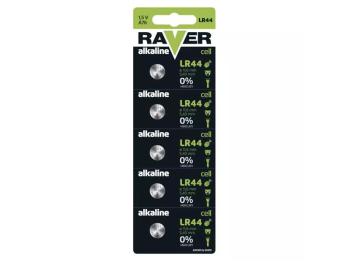 Baterie LR44 (A76) RAVER alkalická  5ks