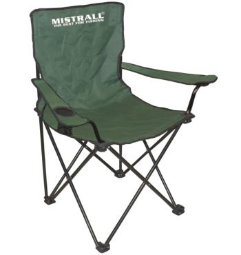 Mistrall židle zelená s područkami