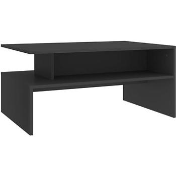 SHUMEE Konferenční stolek šedý 90 × 60 × 42,5 cm dřevotříska, 803256 (803256)