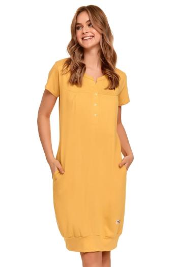Žlutá těhotenská noční košile TCB4348