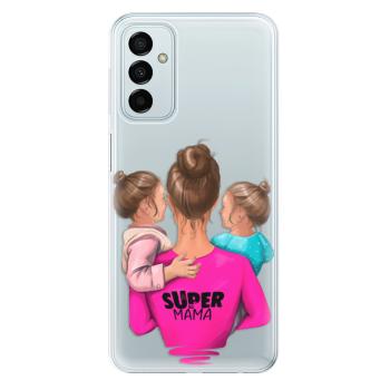 Odolné silikonové pouzdro iSaprio - Super Mama - Two Girls - Samsung Galaxy M23 5G