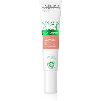 Eveline Cosmetics Organic Aloe+Collagen oční gel proti otokům a tmavým kruhům 20 ml