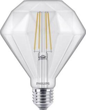 LED žárovka Philips 59353700 230 V, E27, 5 W = 40 W, teplá bílá, A+ (A++ - E), tvar diamantu, stmívatelná, 1 ks