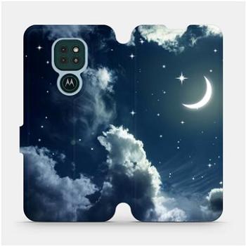 Flipové pouzdro na mobil Motorola Moto G9 Play - V145P Noční obloha s měsícem (5903516382491)