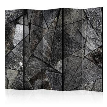 Paraván Pavement Tiles (Grey) Dekorhome 225x172 cm (5-dílný)