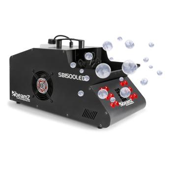 Beamz SB1500LED, 1500 W, mlhovač + bublinkovač+ RGB LED SVĚTLA, 1,35 L NÁDRŽ, DMX