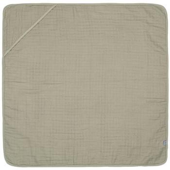 Lässig Muslin Hooded Towel Olive, 90 × 90 cm (4042183427577)