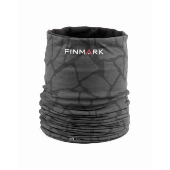 Finmark MULTIFUNCTIONAL SCARF WITH FLEECE Multifunkční šátek, šedá, velikost