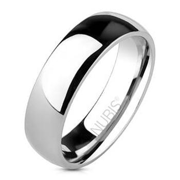 NUBIS® NSS1010 Dámský ocelový snubní prsten, 6 mm - velikost 65 - NSS1010-65