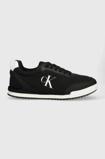 Sneakers boty Calvin Klein Jeans LOW PROFILE OVERSIZED MESH černá barva, YM0YM00623