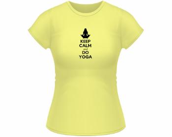 Dámské tričko Classic Keep calm and do yoga