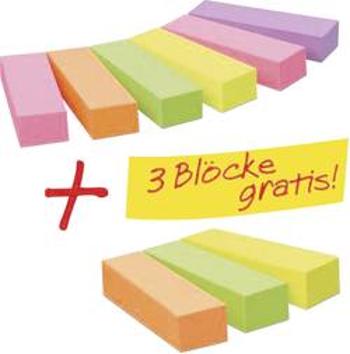 Post-it® lepicí proužky Page Marker Promotion 670-6+3 6 Block/Pack. + 3 bloků zdarma 3M 670-6+3, (š x v) 15 mm x 50 mm, 900 listů