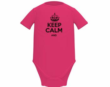 Dětské body krátký rukáv BIO Keep calm