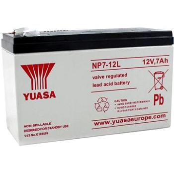 YUASA 12V 7Ah bezúdržbová olověná baterie NP7-12L, faston 6,3 mm (NP7-12L)