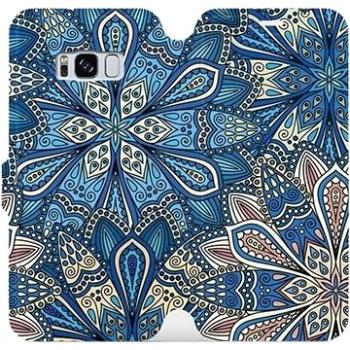 Flipové pouzdro na mobil Samsung Galaxy S8 - V108P Modré mandala květy (5903226130726)