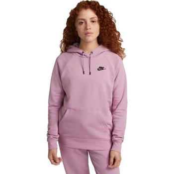 Nike NSW ESSNTL FLC PO HOODIE Dámská mikina, růžová, velikost S