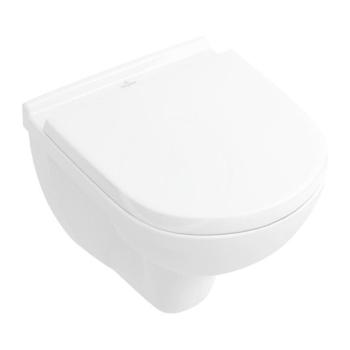 VILLEROY & BOCH O.novo Závěsné WC Compact se sedátkem SoftClosing, DirectFlush, alpská bílá 5688HR01