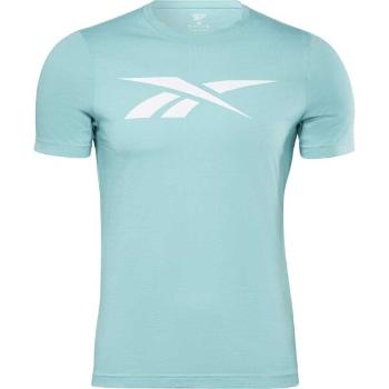 Reebok GS VECTOR TEE Pánské triko, světle zelená, velikost L