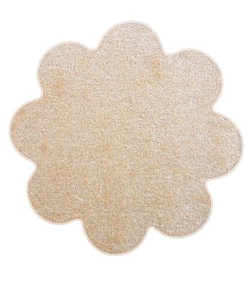 Vopi koberce Květinový koberec Eton béžový - 120x120 kytka cm Béžová