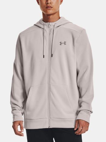 Under Armour UA Armour Fleece FZ Hoodie Mikina Šedá