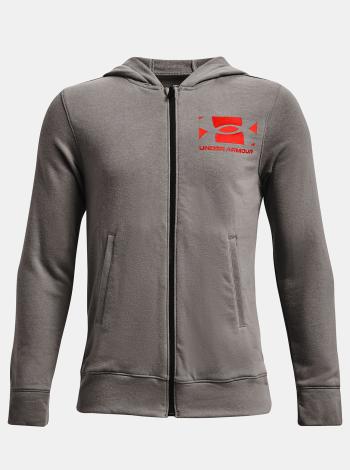 Mikina Under Armour UA RIVAL TERRY FZ HOODIE- šedá