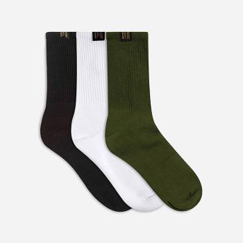 Ponožky Maharishi sportovní ponožky 3-pack 9273 WHITE / BLACK / OLIVE