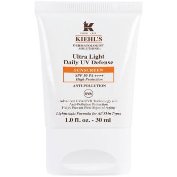 Kiehl's Ultra Light Daily UV Defense ultra lehký ochranný fluid pro všechny typy pleti včetně citlivé SPF 50+ 30 ml