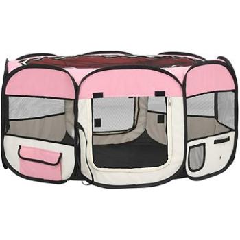 Shumee Skládací ohrádka nylonová s taškou růžová (PETohr0011nad)