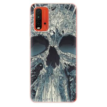 Odolné silikonové pouzdro iSaprio - Abstract Skull - Xiaomi Redmi 9T